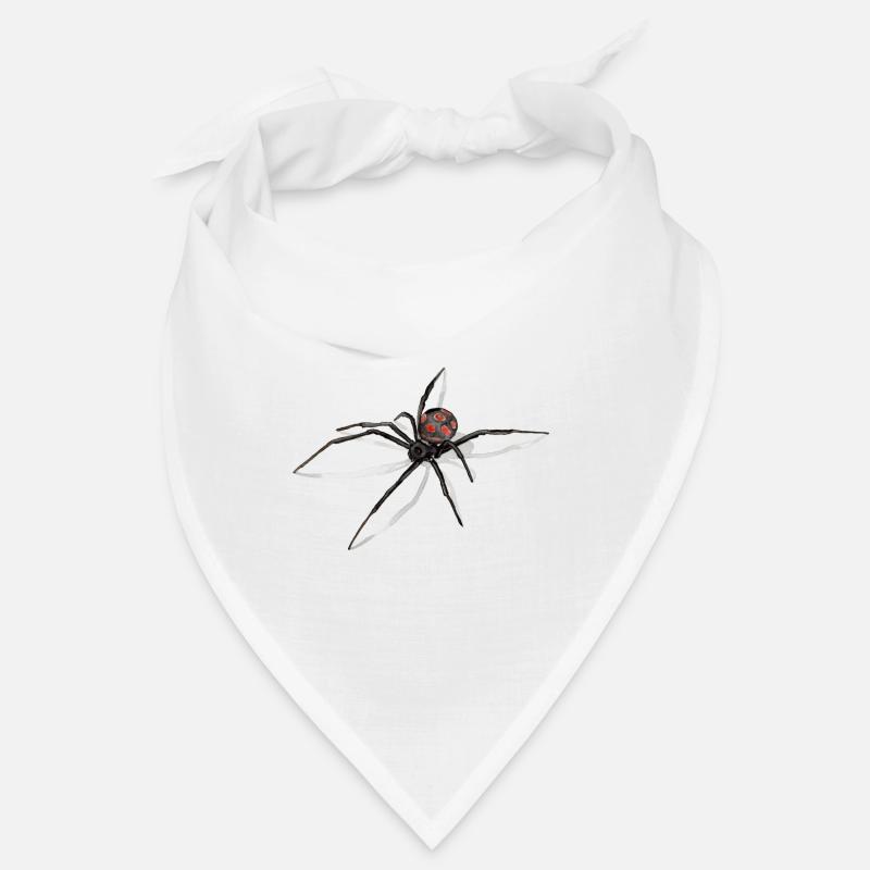 Spider with Shadow - Black Widow - Drawing Bandana
