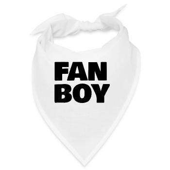 Fan Boy - Bandana - Weiß - Vorne