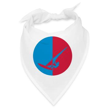 Windsurfen / Windsurfer / Windsurf / Windsurfing - Bandana - Weiß - Vorne