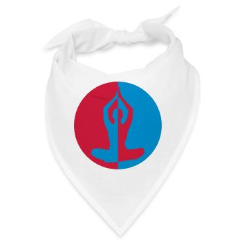 Yoga / Yogi / Buddhismus / Buddhist - Bandana - Weiß - Vorne