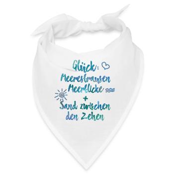 Meer Meeresrauschen Meerblick originell Spruch - Bandana - Weiß - Vorne