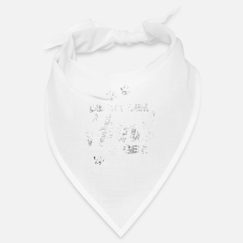 Die mit dem Hund geht - Bandana - Weiß