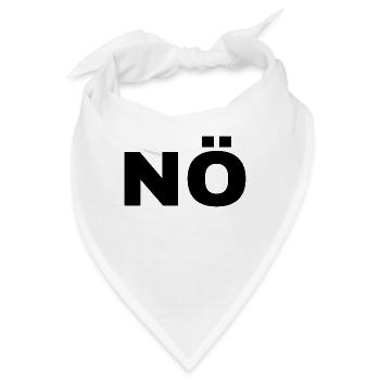 Nö - Bandana - Weiß - Vorne