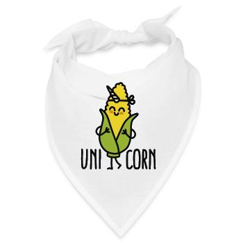Wannabe uni-corn ( Unicorn ) - Bandana - Weiß - Vorne