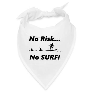 Surfen, Surfing, Surf, Surfer, Surfen - Bandana - Weiß - Vorne