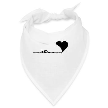 Schwimmer, schwimmer, Schwimmen, schwimmen - Bandana - Weiß - Vorne