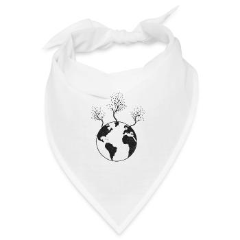 Mutter Erde - Bandana - Weiß - Vorne
