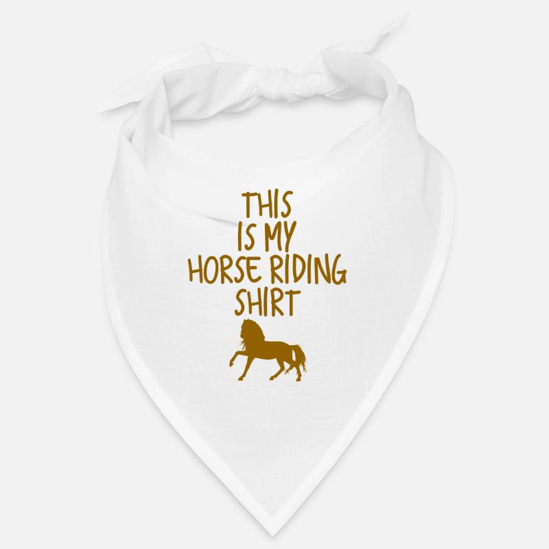 cheval - Bandana - blanc