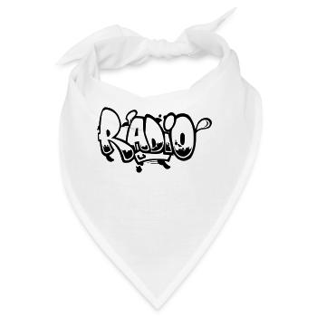 Radio Street Art - Bandana - Weiß - Vorne