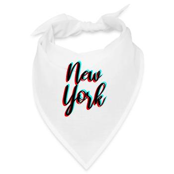New York - Bandana - Weiß - Vorne