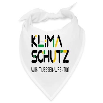 Klimaschutz - Bandana - Weiß - Vorne