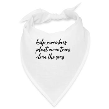 Naturschutz - Bandana - Weiß - Vorne