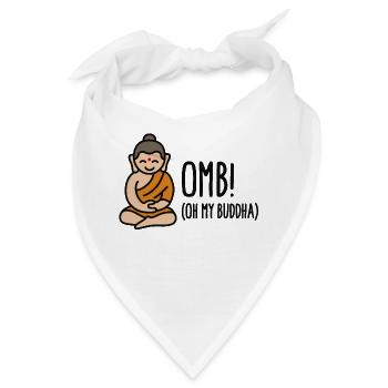 OMB - Oh my Buddha (OMG) - Bandana - Weiß - Vorne