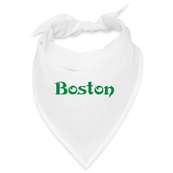 BOSTON Massachusetts - Bandana - Weiß - Vorne