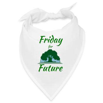 friday for future,friday,future - Bandana - Weiß - Vorne