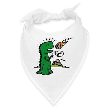 Rock paper scissors T-rex lustig Dinosaurier Komet - Bandana - Weiß - Vorne