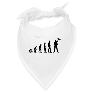 Die Evolution des Escape Room Homo Sapiens oder so - Bandana - Weiß - Vorne