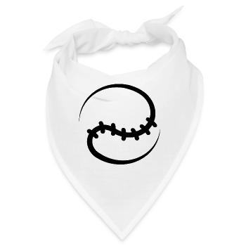 Baseball Ball - Bandana - Weiß - Vorne