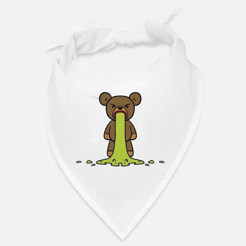 Teddy vomit teddy pukes ours Bandana