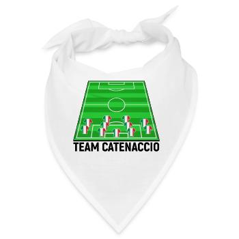 Italien Fussballteam Fussball Catenaccio Team Fan - Bandana - Weiß - Vorne