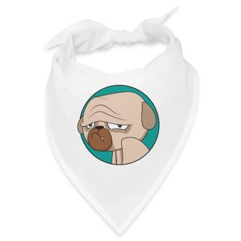 Mops Leben | Hund | Vermissen | Haustier | Hunde - Bandana - Weiß - Vorne