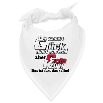 Korn , Party , Weizenkorn ,Glück Cola Korn(25) - Bandana - Weiß - Vorne