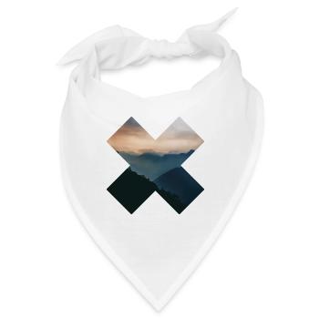 X - Berge - Bandana - Weiß - Vorne