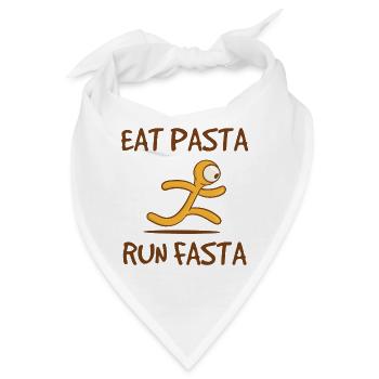 Spaghetti Pasta Asciutta Nudeln Lustig Sprüche - Bandana - Weiß - Vorne