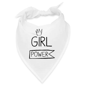 Königin der Frauenpower - Bandana - Weiß - Vorne