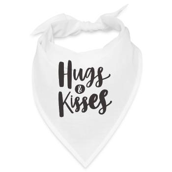 HUGS & KISSES - Bandana - Weiß - Vorne