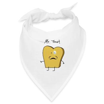 Mr Toast - Bandana - Weiß - Vorne