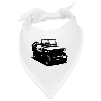 Klassischer Geländewagen - Bandana - Weiß - Vorne