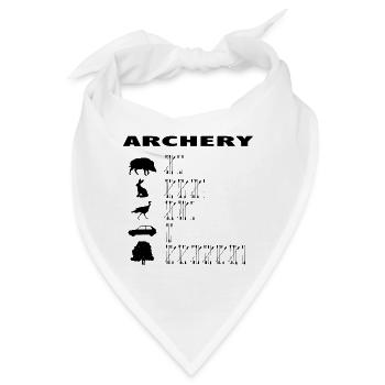Archery Bogenschiessen Bushcraft outdoor Bogen - Bandana - Weiß - Vorne