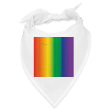 lgbt Mauspad Geschenkidee - Bandana - Weiß - Vorne