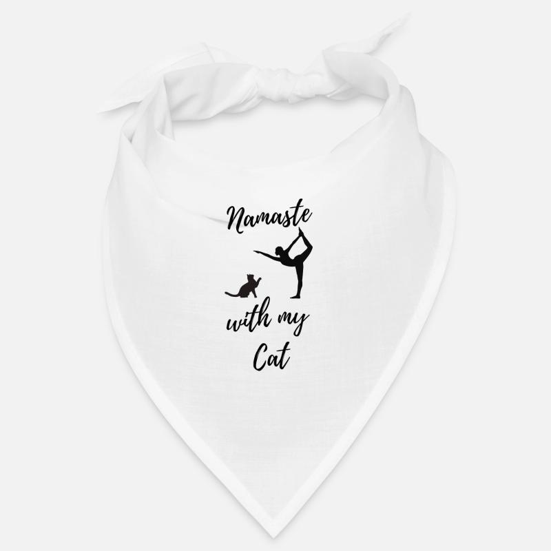 Namaste with my Cat Bandana