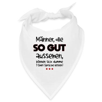 Männer | Mann | Männer | lustige Sprüche | lustig - Bandana - Weiß - Vorne