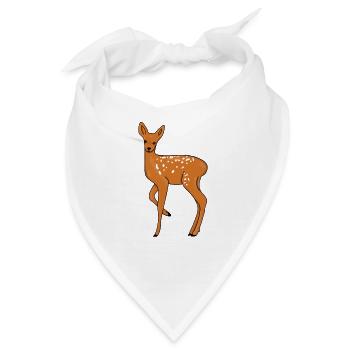 Reh - Bandana - Weiß - Vorne