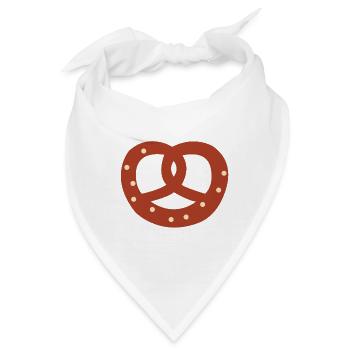 Laugen brezel pretzel - Bandana - Weiß - Vorne