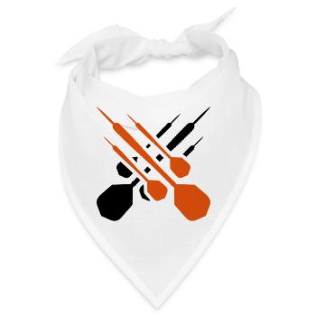 darts dartpfeil - Bandana - Weiß - Vorne