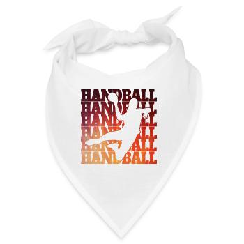 Handball Design - Bandana - Weiß - Vorne