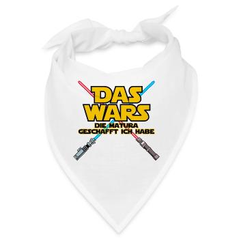 Das Wars Spruch Matura Geschafft Schulabschluss - Bandana - Weiß - Vorne