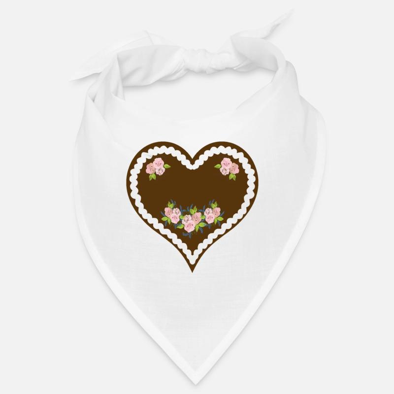 Gingerbread heart blank / CUSTOMIZABLE Bandana