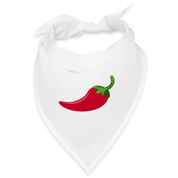 Scharfe Chilly - Bandana - Weiß - Vorne
