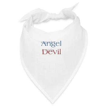 Engel oder Teufel? - Bandana - Weiß - Vorne