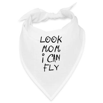 look mom I can fly - Bandana - Weiß - Vorne