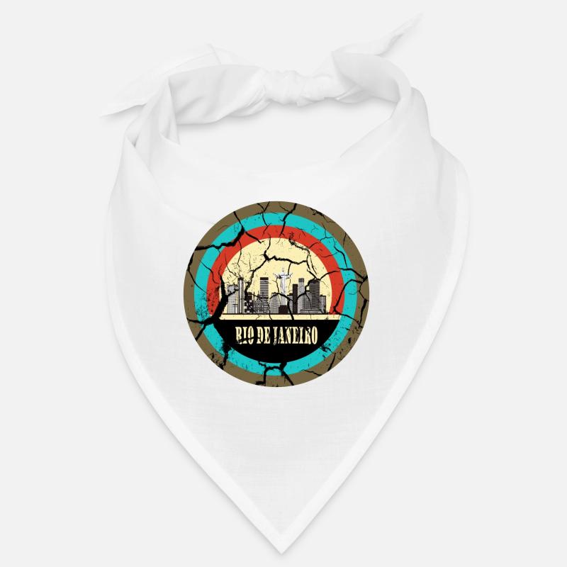 Rio de Janeiro vintage circle Bandana
