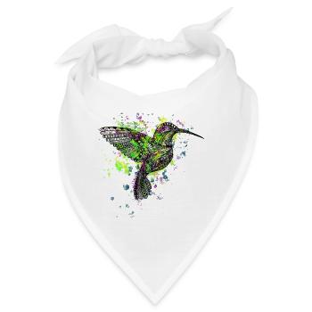 Kolibri - Bandana - Weiß - Vorne
