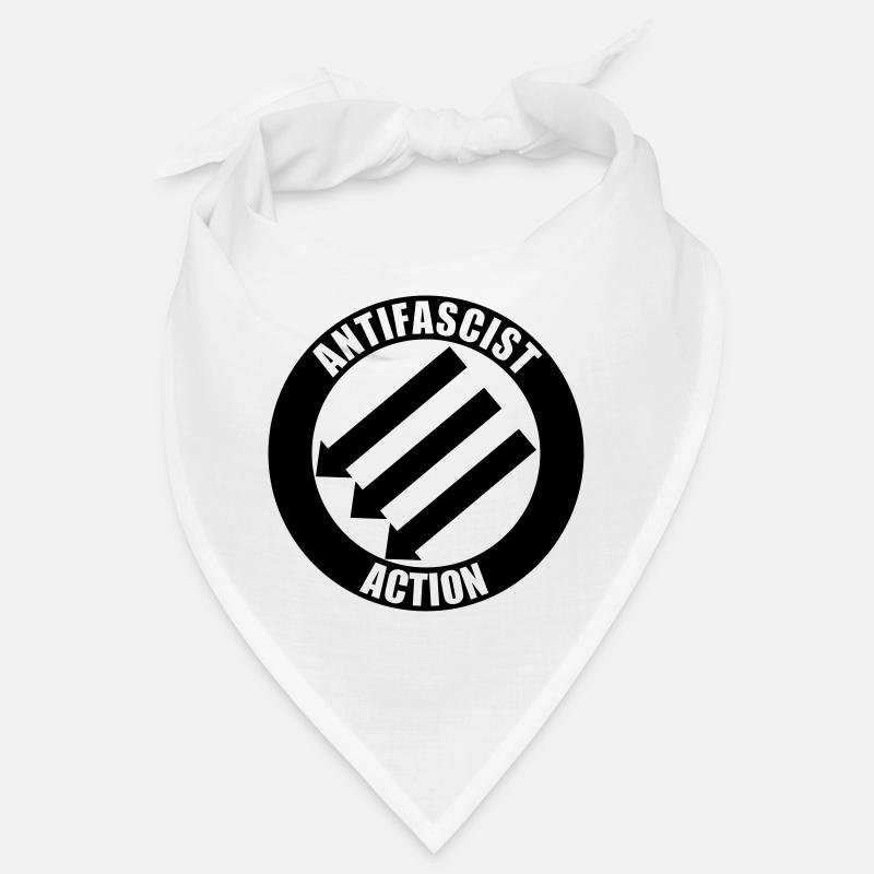Action antifasciste - Bandana - blanc