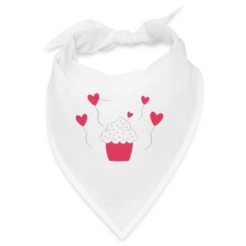 Cupcake - Bandana - Weiß - Vorne