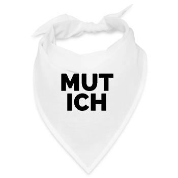 Mut-Motive zum Mut machen und zur Motivation - Bandana - Weiß - Vorne